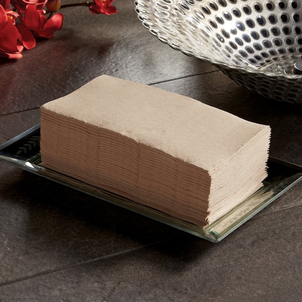 Hoffmaster 8" x 4" FashnPoint Kraft Guest Towels, PK150 - FP1207