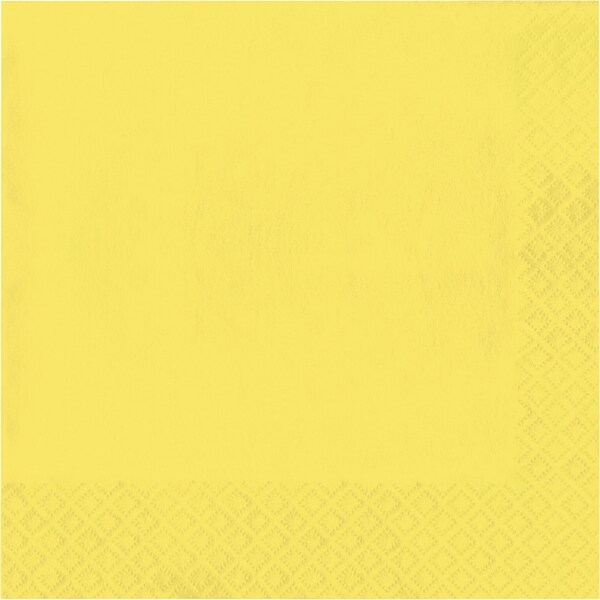 Touch Of Color Mimosa Yellow Napkins, 6.5", 500PK - 58102B