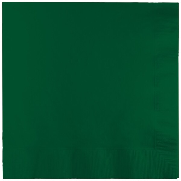 Touch Of Color Hunter Green Dinner Napkins 3 ply, 8.5"x8", 250PK - 593124B