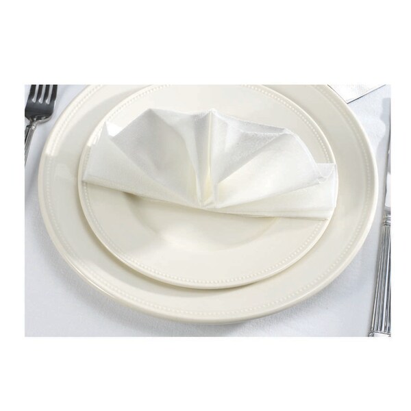 Lapaco Lapaco 16" x 16" White Flat Napkins, PK1000 - 560-001