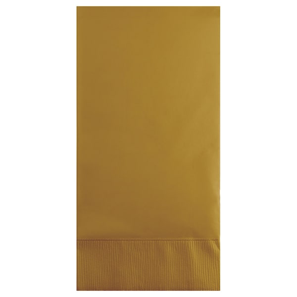 Touch Of Color Glittering Gold Guest Towels, 4"x8", 192PK - 953276