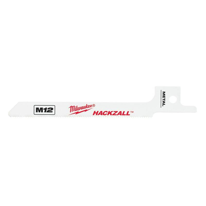 Milwaukee 3-1/2 pulgadas 12 dpp Hackzall Hojas para Sierra Recíproca de Corte de Metal (paquete de 5) - 49-00-5324