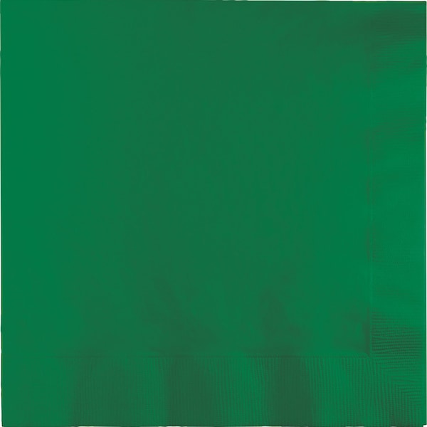 Touch Of Color Emerald Green Napkins 3 ply, 6.5", 500PK - 58112B