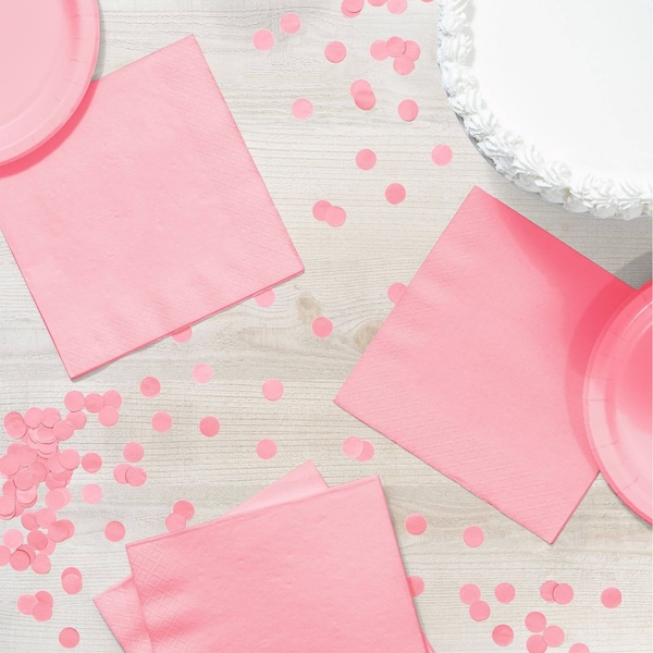 Touch Of Color Classic Pink Napkins 3 ply, 6.5", 500PK - 58158B