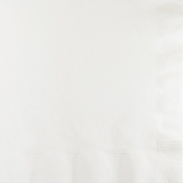 Touch Of Color White Dinner Napkins 3 ply, 8.5"x8", 250PK - 59000B
