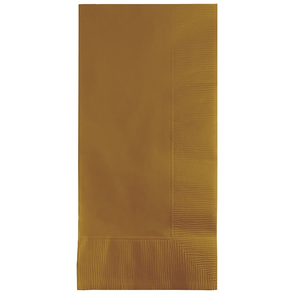 Touch Of Color Glittering Gold Napkins, 4"x8", 600PK - 273276