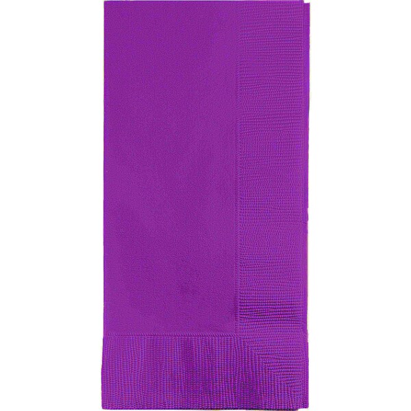 Touch Of Color 4" x 8" Amethyst Purple Dinner Napkins 600 PK - 318938