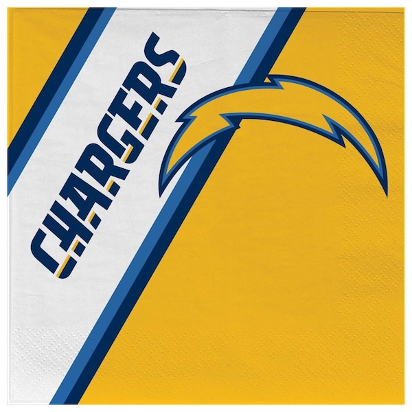 Duck House Los Angeles Chargers Paper Napkins Disposable - 9413106124