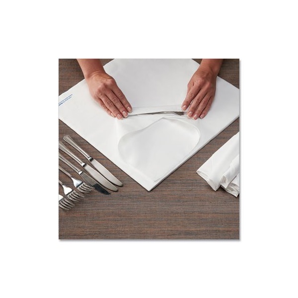 Hoffmaster AIRLAID FLAT PACK NAPKINS, 1 PLY, 15.5 X 15.5, WHITE, 1,000/CARTON, PK1000 - 253263