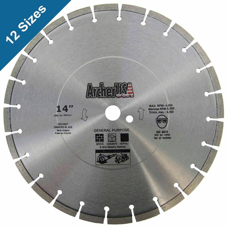 Archer USA Disco de Diamante de 18 pulgadas para Uso General - LWGP18