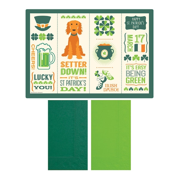 Hoffmaster Seasonal Placemat and Napkin Combo Packs PK 500 PK - 856782