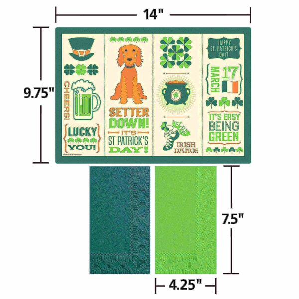 Hoffmaster Seasonal Placemat and Napkin Combo Packs PK 500 PK - 856782