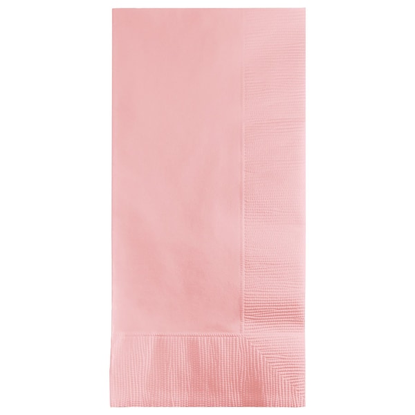 Touch Of Color 4" x 8" Classic Pink Dinner Napkins 600 PK - 67158B