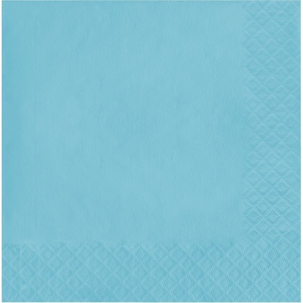 Touch Of Color 6.5" x 6.5" Pastel Blue Napkins 600 PK - 139179135