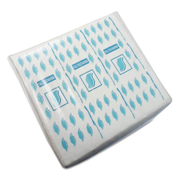 United General Supply Co GEN 1-Ply Tall-Fold Napkins, White - 7 x 13.25 in. - TFOLDNAPK