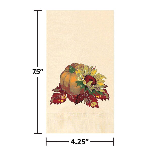 Hoffmaster 7.5" x 4.25" Seasonal Printed Dinner Napkins PK 1000 PK - 831215