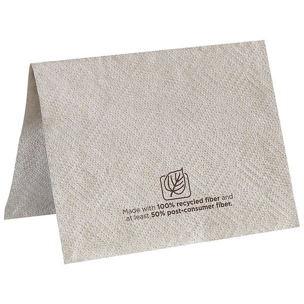 Dixie Disposable Dispenser Napkin, 5 in x 6 1/2 in Folded Size, Paper, Eco Print Brown, PK24 - 32008