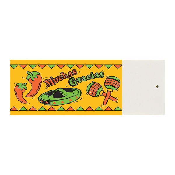 Hoffmaster 1.5" x 4.25" Mexican Fiesta Adhesive Napkin Bands PK 4000 PK - 883121