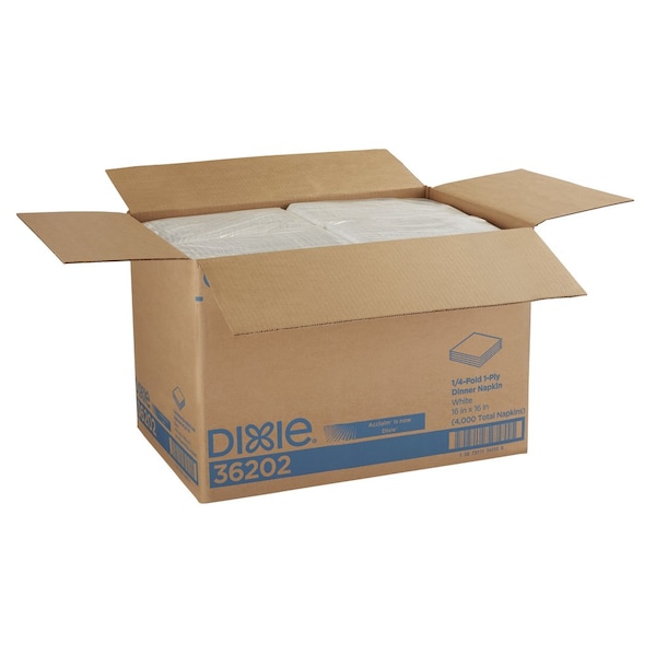 Acclaim Paper Dinner Napkins, 1Ply, 1/4 Fold, PK8 - 36202