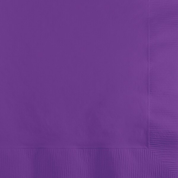 Touch Of Color Amethyst Purple Beverage Napkins, 5"x5", 600PK - 318930