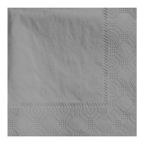 Hoffmaster 4.75" Regal Embossed Slate Gray Beverage Napkins PK 1000 - 180320