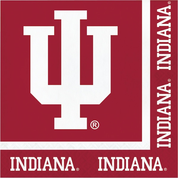 Ncaa 6.5" Indiana University Napkins PK240, 240PK - 669924