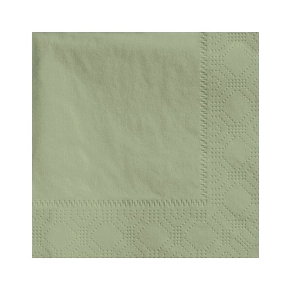 Hoffmaster 4.75" Regal Embossed Sage Beverage Napkins, PK250 - 180346