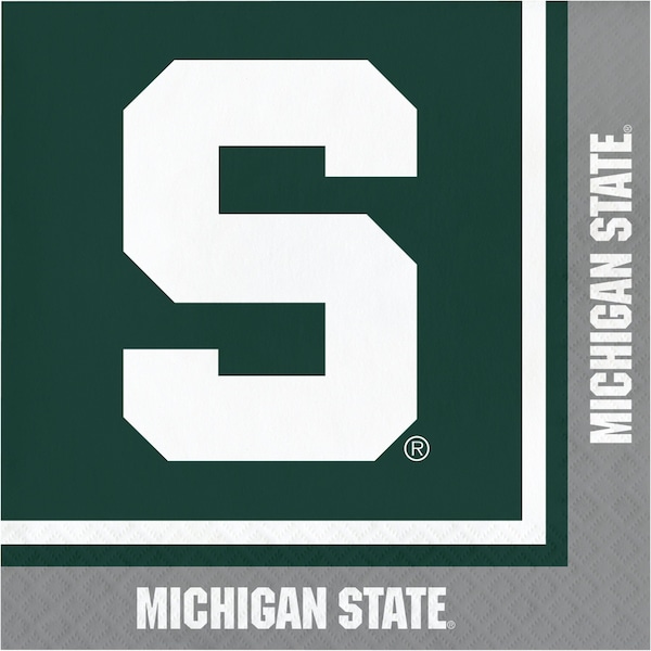 Ncaa 6.5" Michigan State University Napkins PK240, 240PK - 664716