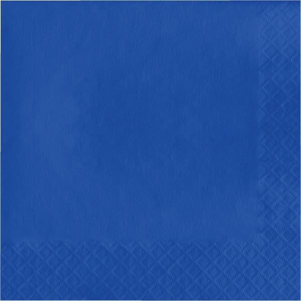 Touch Of Color 6.5" x 6.5" Cobalt Blue Napkins 600 PK - 663147B
