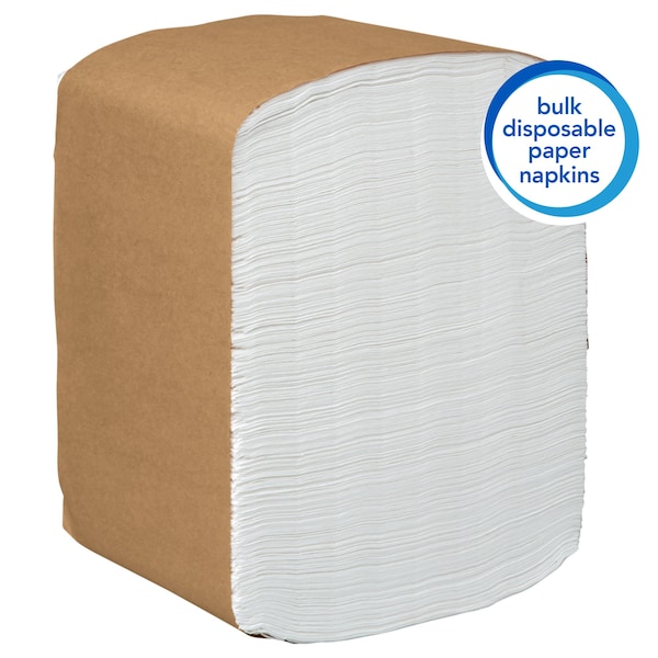 Kimberly-Clark Professional Paper DinNapk Dispos WHT 1/8Fold 2Ply 12x13 375 Npk/Pk 16/Cs - 98740