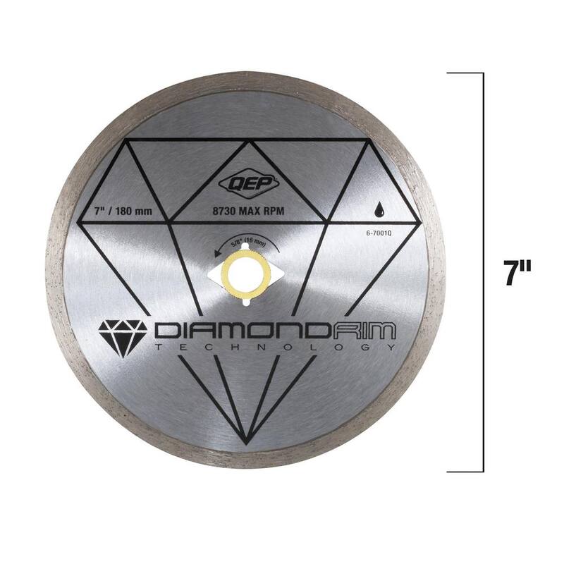 Hoja de Diamante de 7 pulgadas para sierras de azulejos húmedos para azulejos de cerámica - 6-7001Q