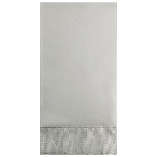 Touch Of Color Shimmering Silver Guest Towels, 4"x8", 192PK - 953281