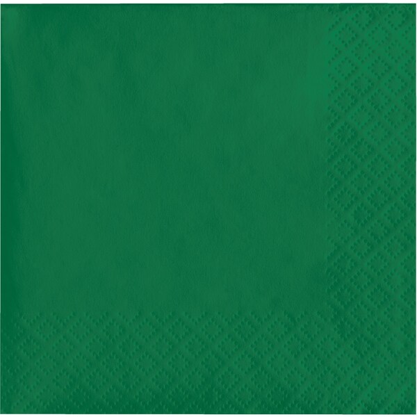 Touch Of Color Emerald Green Beverage Napkins 3 ply, 5"x5", 500PK - 57112B