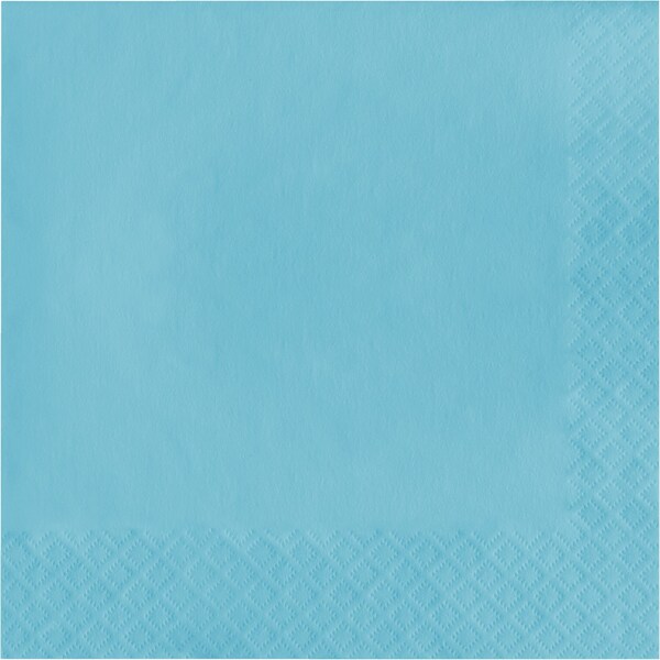 Touch Of Color Pastel Blue Napkins 3 ply, 6.5", 500PK - 58157B