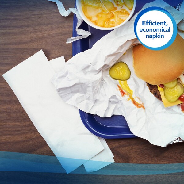 Kimberly-Clark Professional TallFold Paper Napkin Dispos SnackSize 1Ply 250 Npk/Pk 40/Cs - 98710