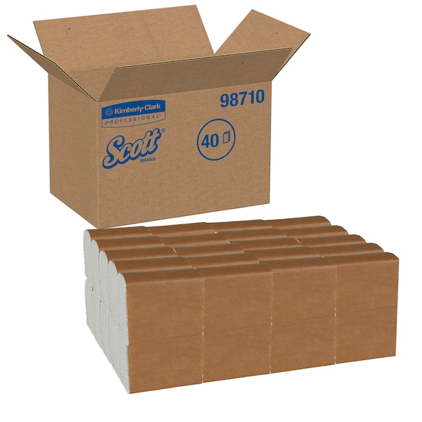 Kimberly-Clark Professional TallFold Paper Napkin Dispos SnackSize 1Ply 250 Npk/Pk 40/Cs - 98710