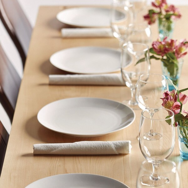 Tork LinStyle Dinner Napkin, 1-Ply, 15 x 16, White, 1000PK - 716002