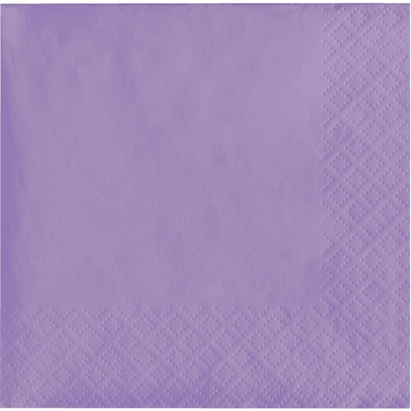 Touch Of Color Luscious Lavender Purple Beverage Napkins, 5"x5", 600PK - 139186154