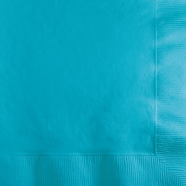 Touch Of Color Bermuda Blue Beverage Napkins, 5"x5", 600PK - 801039B