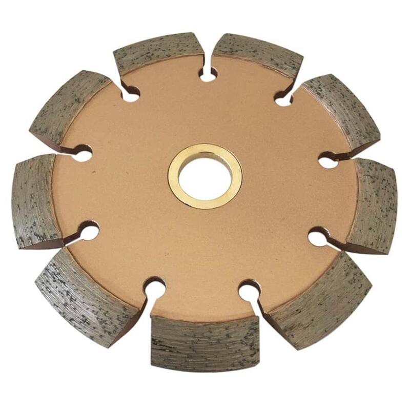 4.5 pulgadas Cuchilla Rastreadora de Grietas para Reparación de Concreto y Asfalto - 1/4 pulgadas de Ancho de Grieta - 7/8 pulgadas - 5/8 pulgadas de Árbol no Roscado - CCS4525A7