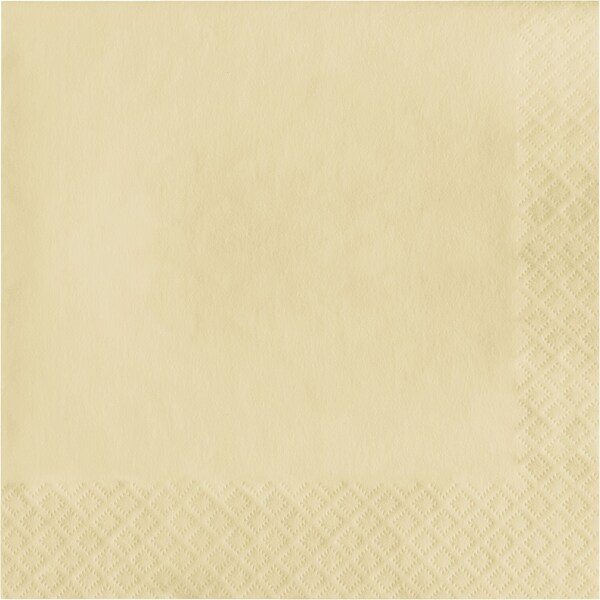 Touch Of Color 6.5" x 6.5" Ivory Napkins 600 PK - 669161B