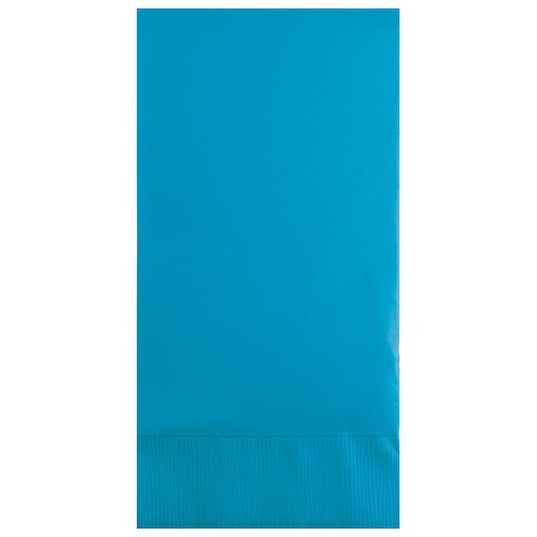 Touch Of Color Turquoise Blue Guest Towels, 4"x8", 192PK - 953131