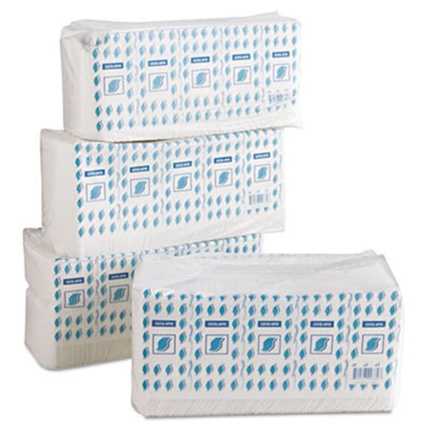 United General Supply Co General Supply GEN 1-Ply Cocktail Napkins, White - GE100879