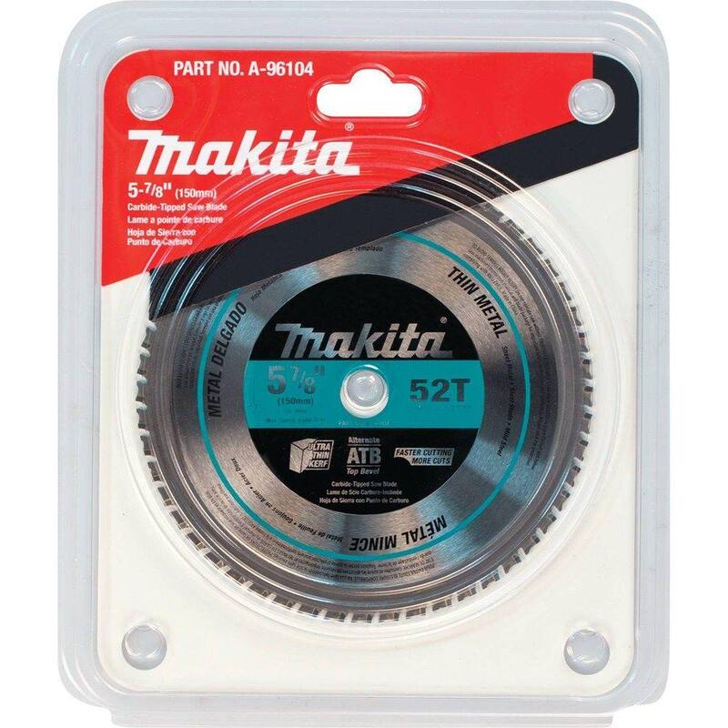 Makita 5-7/8 pulgadas 52-TPI Hoja de sierra para metal delgada con punta de carburo - A-96104