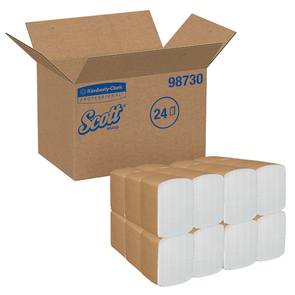 Kimberly-Clark Professional Paper DinNapk Dispos WHT 1/8Fold 2Ply 12x17 250 Npk/Pk 24/Cs - 98730