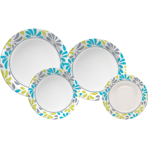 Genuine Joe Printed Paper Plates 10" Diameter Plate Paper Plate, PK125 - 10319