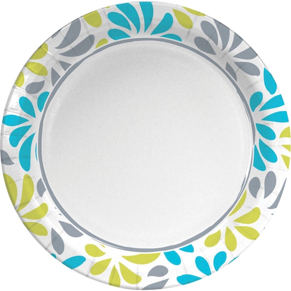 Genuine Joe Printed Paper Plates 10" Diameter Plate Paper Plate, PK125 - 10319