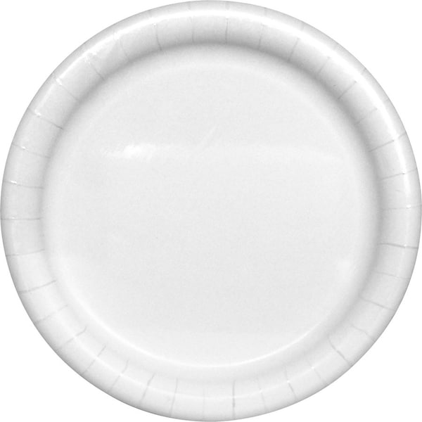 Ajm Packaging Paper Plate, 9", Prem Coated, White, PK500 - AJM CP9AJCWWH14