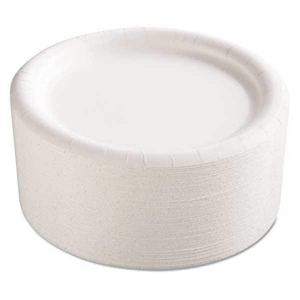 Ajm Packaging Paper Plate, 9", Prem Coated, White, PK500 - AJM CP9AJCWWH14