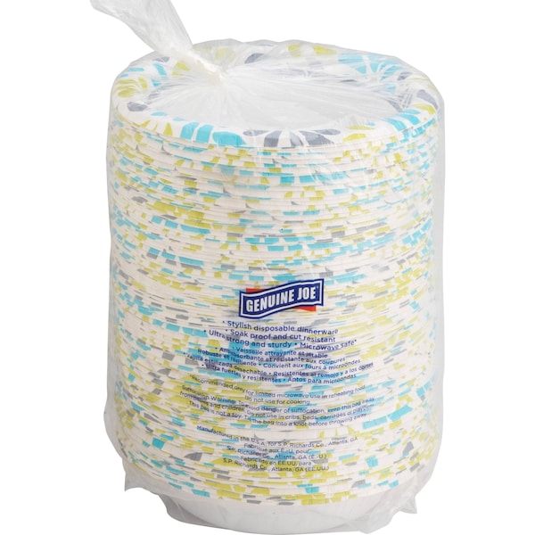 Genuine Joe Paper Bowls 12 fl oz 8.10" Length 5.90" Width Bowl, PK125 - 10322